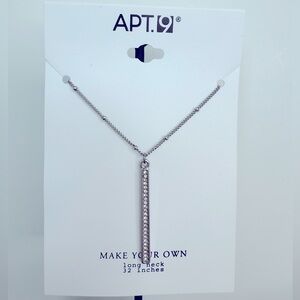 🚨3 for $15🚨 APT 9 - Silver Tone Necklace with Rhinestone Pendant